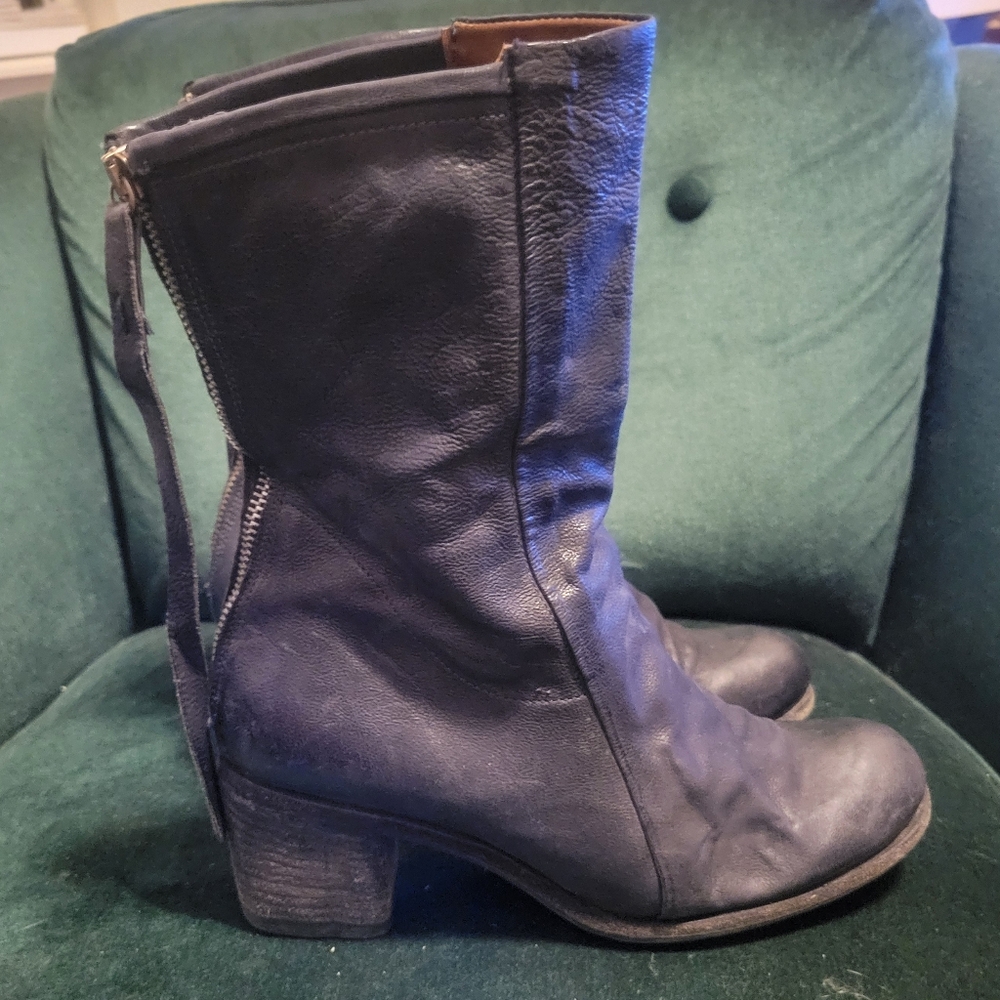A.S.98 Women's Black Leather Boots size 39
